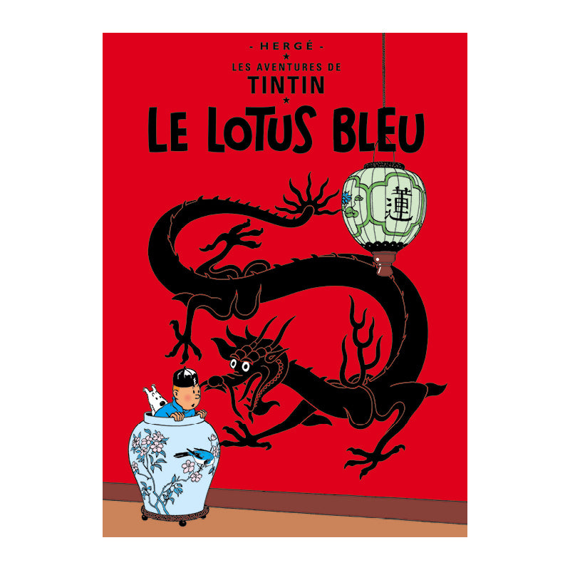 le lotus bleu – poster