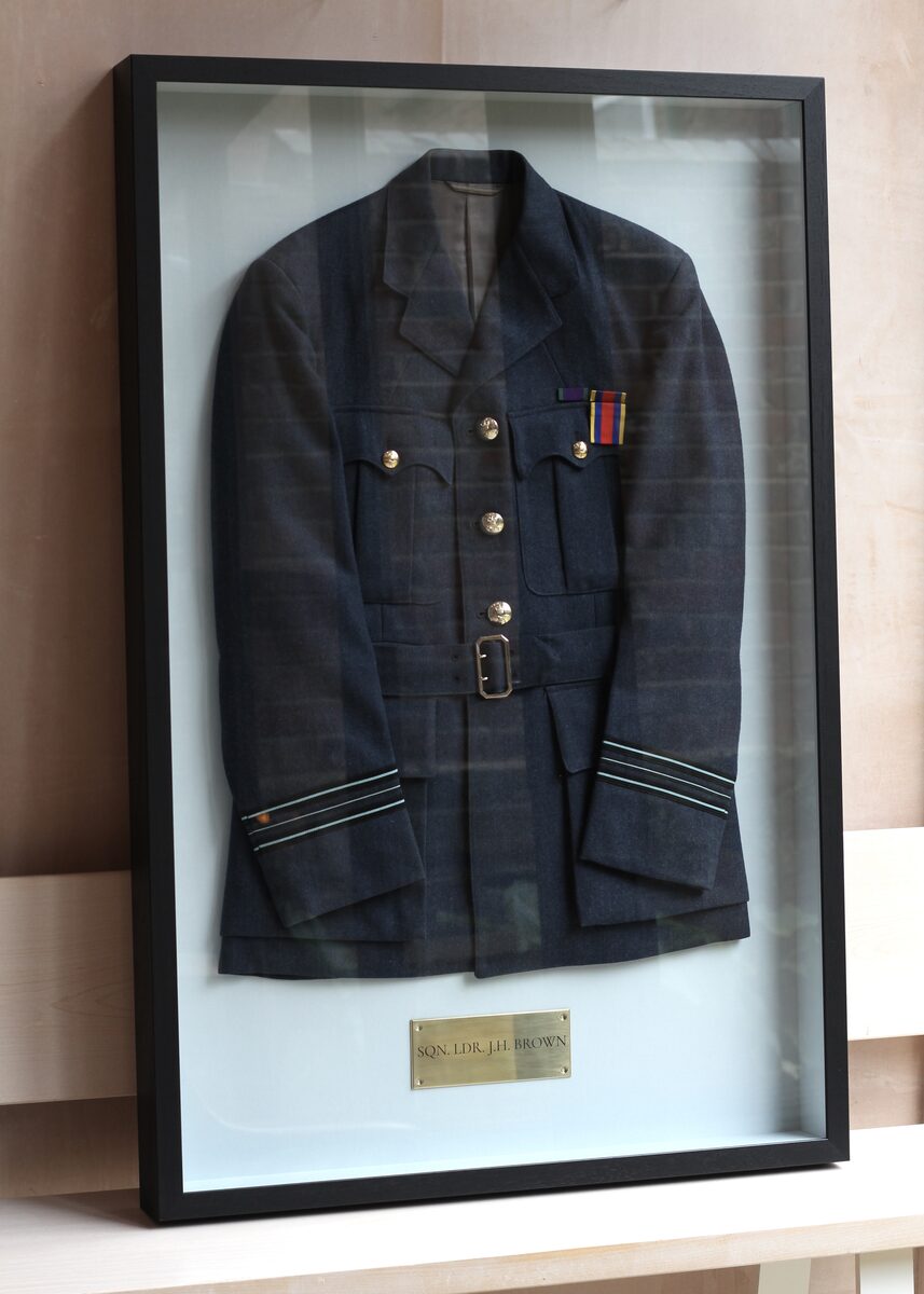 Military uniform framing