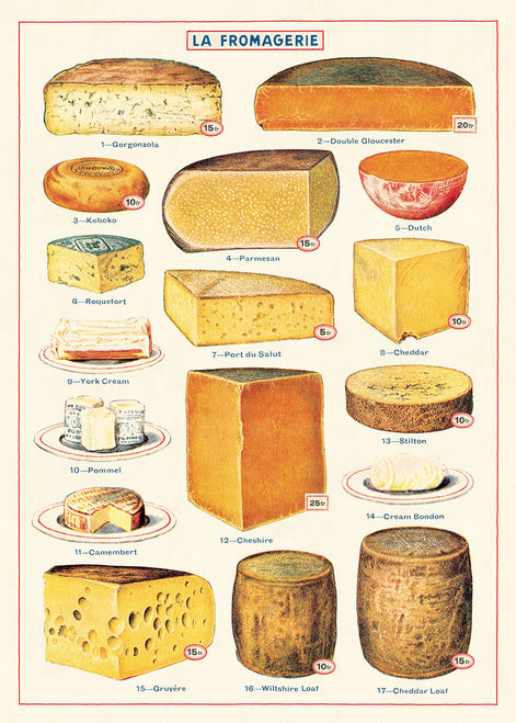 Cavallini & Co. Cheese Decorative Wrap